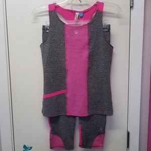 Blu By Blu Tween Athletic Tank and Capri Set
